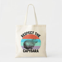 Respektieren der Capybara Funny Rodent Capibara