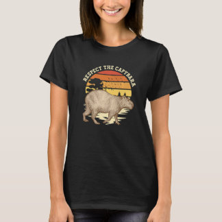 Respektieren der Capybara Lover Kinder Männer Frau T-Shirt