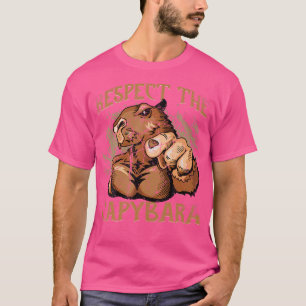 Respektieren der Capybara Rodent Capybara T-Shirt