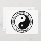 Respektieren der Ehrlichkeit Taekwondo Postkarte (Vorne/Hinten)