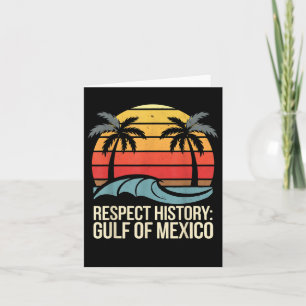 Respektieren der Geschichte Golf von Mexiko Retro Karte