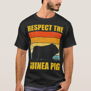 Respektieren der Guinea Schwein Vintag Sunset Retr T-Shirt