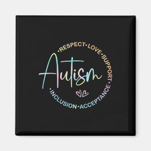 Respektieren der Liebe Unterstützung der Autismus Magnet