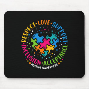 Respektieren der Liebe Unterstützung Inklusion Her Mousepad