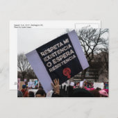 Respektieren der Postkarte "Meine Existenz" (Spani (Vorne/Hinten)