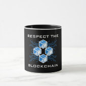 Respektieren des benutzerdefinierten Blockchain-Te Tasse (Zentrum)