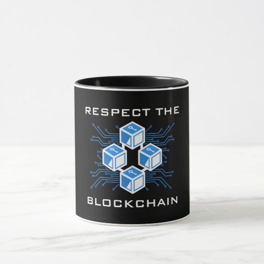 Respektieren des benutzerdefinierten Blockchain-Te Tasse (Zentrum)