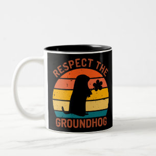Respektieren des Bodens Zweifarbige Tasse