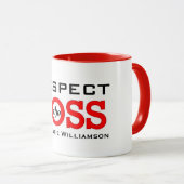 Respektieren des Boss mit Namen Tasse (VorderseiteRechts)