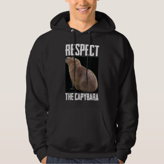 Respektieren des Capybara Funny Rodent Capibara Fo Hoodie