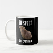 Respektieren des Capybara Funny Rodent Capibara Fo Kaffeetasse (Links)