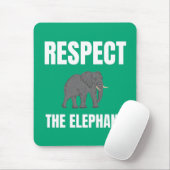 Respektieren des Elefanten Mousepad (Mit Mouse)