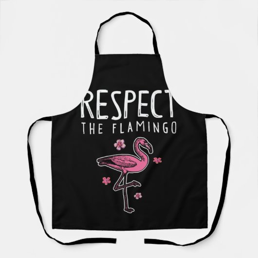 Respektieren des Flamingo-Rosa Schürze (Vorderseite)