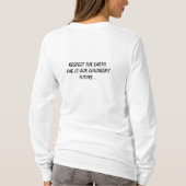 Respektieren des Shirts der Erde (Rückseite)