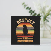 Respektieren des Urlaubsortes Groundhog (Stehend Vorderseite)