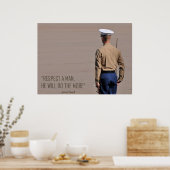 Respektieren eines Menschenplakats Poster (Küche)