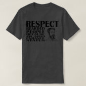Respektieren Sie Bärenmenschen, weil Bart den Stat T-Shirt (Design vorne)