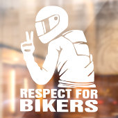 Respektieren Sie Biker Motorrad 3D Decal Sticker | (Blatt 2)