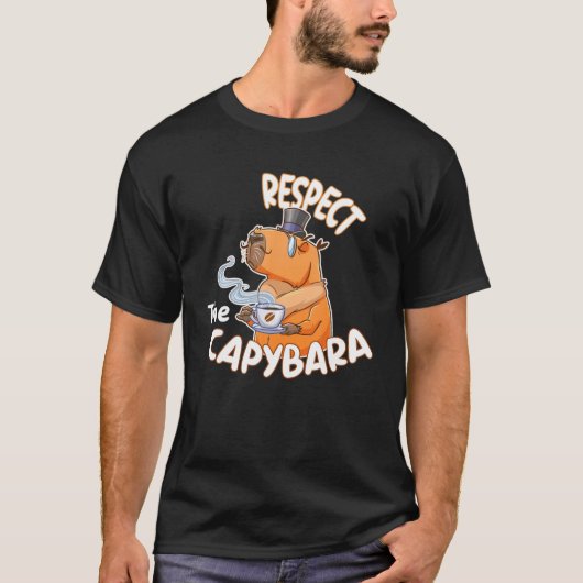 Respektieren Sie Capybara, den Niedlichen Capybara T-Shirt (Vorderseite)