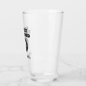 Respektieren Sie das Bart lustige Goateer Bierglas Glas (Links)
