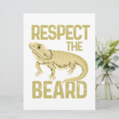 Respektieren Sie das bärtige Drachenschildkrötenti Ankündigung (Stehend Vorderseite)