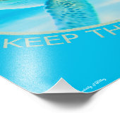 Respektieren Sie das Leben, den Ozean sauber Behal Fotodruck (Ecke)