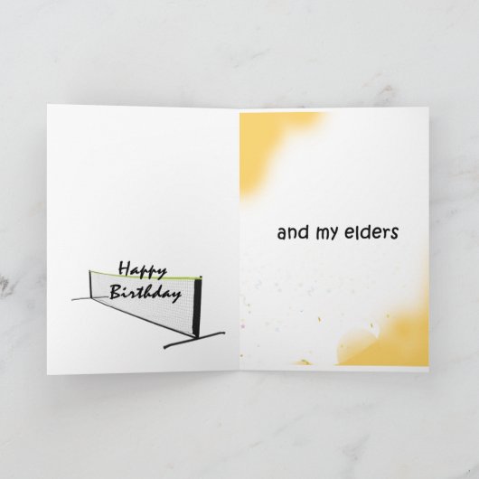 Respektieren Sie das Netto-Pickleball Karte (Innenseite)