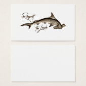 Respektieren Sie das örtliche Hammerhead Shark Fun (Vorne & Hinten)