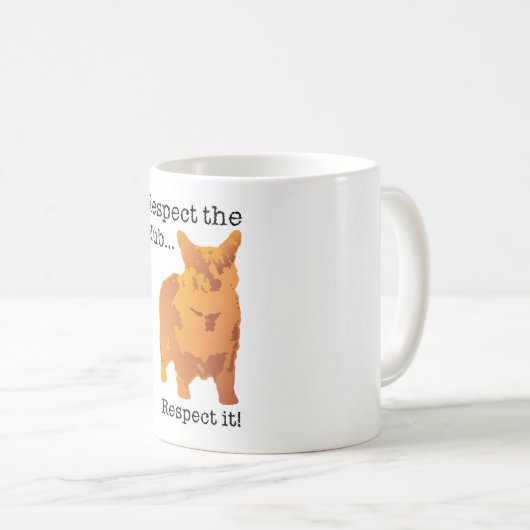 Respektieren Sie den Auswuchs… Kaffeetasse (VorderseiteRechts)