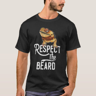 Respektieren Sie den Bart, den bärtigen Drachenübe T-Shirt