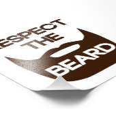 Respektieren Sie den Bart Fotodruck (Ecke)