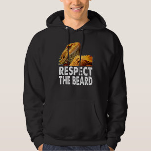 Respektieren Sie den Bart Funny Bartded Dragon Liz Hoodie