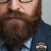 Respektieren Sie den Bart, Funny Beard Lover Button