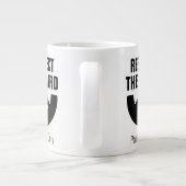 Respektieren Sie den Bart lustig extra große Jumbo Jumbo-Tasse (Rückseite)