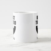 Respektieren Sie den Bart lustig extra große Jumbo Jumbo-Tasse (Vorderseite)