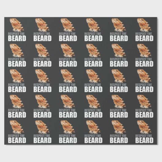 Respektieren Sie den Bart-lustigen bärtigen Geschenkpapier (Flach)