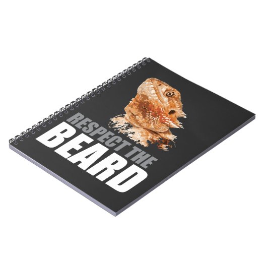 Respektieren Sie den Bart-lustigen bärtigen Notizblock (Linke Seite)
