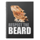 Respektieren Sie den Bart-lustigen bärtigen Notizblock (Vorderseite)
