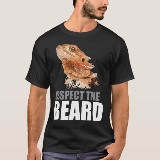 Respektieren Sie den Bart-lustigen bärtigen T-Shirt (Vorderseite)