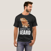 Respektieren Sie den Bart-lustigen bärtigen T-Shirt (Vorne ganz)