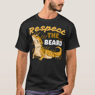Respektieren Sie den Bart Tiny Dinosaur Pet Barted T-Shirt
