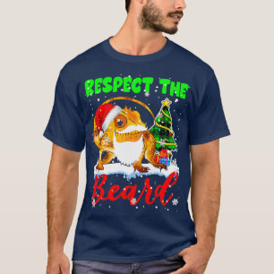 Respektieren Sie den Bart Xmas Tree Kariert T-Shirt