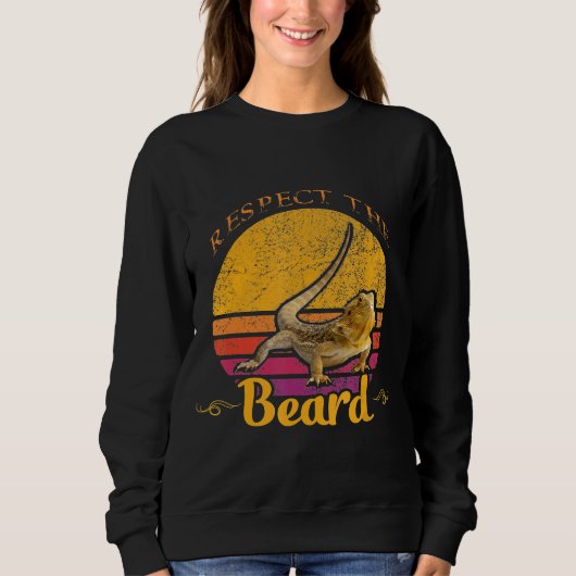 Respektieren Sie den bärtigen Drachen Sweatshirt (Vorderseite)