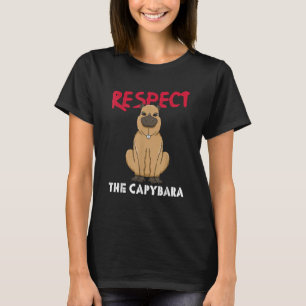 Respektieren Sie den Capybara Whisperer Wildtier T-Shirt