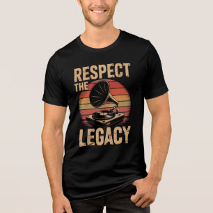 Respektieren Sie den Musikliebhaber von Legacy Rec Tri-Blend Shirt
