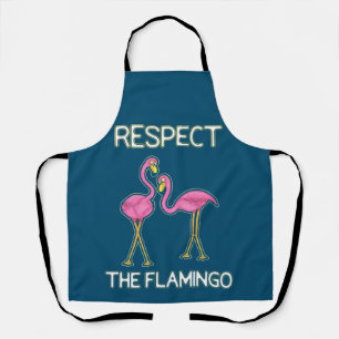 Respektieren Sie den rosa Flamingo Schürze