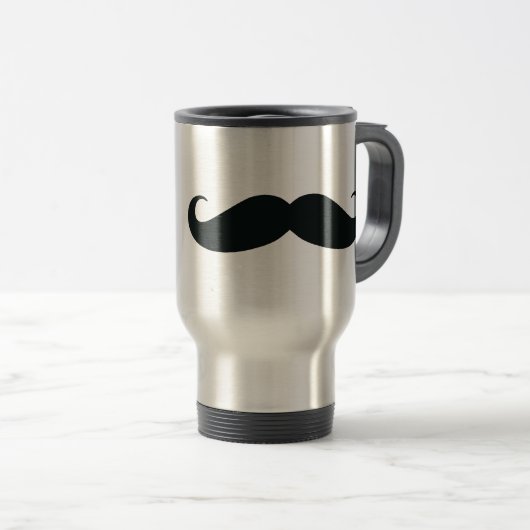 Respektieren Sie den Stache Schnurrbart Reisebecher (VorderseiteRechts)