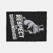 Respektieren Sie den Tag der Bodenhütte _2 Fleecedecke (Vorderseite (Horizontal))