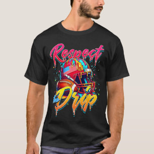 Respektieren Sie den Tropfen Football Ice Cream Tr T-Shirt