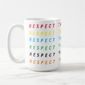 Respektieren Sie den Tropfen Karen lustige Teeny s Kaffeetasse (Links)